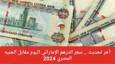 "صدمة للمصريين: ارتفاع كبير للدرهم الإماراتي مقابل الجنيه اليوم! ما هو سعر الصرف الجديد؟"
