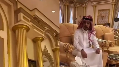 "اكتشف منزل أحد أثرياء مكة المكرمة المطلي بالذهب في هذا الفيديو المثير!"